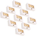 10pcs White Muffin Boxes Inserts White Cupcake Containers for Parties for Desserts Cookies Baked Goods Cavity Cake Holders for Home Bakery Use