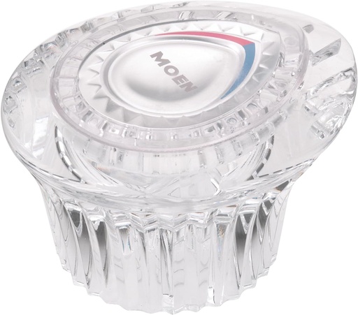 [BRSWIYYIDEHRS3DA] Moen 98039 Chateau Acrylic Knob Handle Replacement Kit for Single-Handle Tub/Shower, Clear