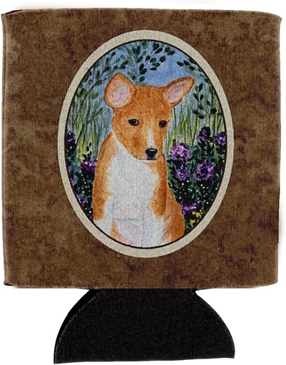 [BRSWIGY6OQCACCDY] Caroline's Treasures SS8108CC Basenji Can or Bottle Hugger Cooler Washable Drink Sleeve Collapsible Beverage Insulated Holder, Can Hugger, Multicolor