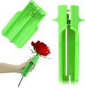 Rose Thorn Stripper Tool, Professional Rose Thorn Remover for Roses & Leaf Stripper, Floral Stem Cleaner Cutter for Gardening, Flower Arrangement, Florist, Home Use (Green)