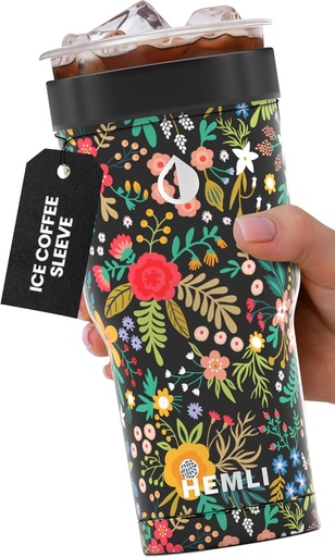 [BRSRACQHAEDWGFD3] Universal Ice Coffee Sleeve Insulator - Insulated Iced Coffee Holder To Go, Insulated Cup Holder for Starbucks Dunkin Donuts McDonalds, Reusable Coffee Sleeve