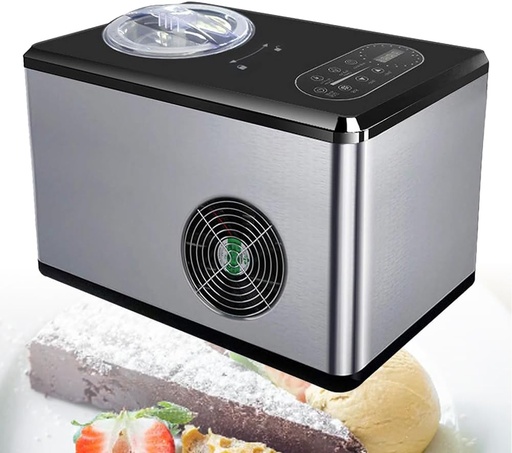 [BRSREHYHCQMRGEIZ] Commercial Stainless Steel ice Cream Machine, Fully Automatic ice Cream Machine with LCD Display, countertop Soft ice Cream, for Restaurant Dessert Shop, Coffee Shop