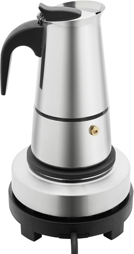 [BRSRAFAKOUHRMCLZ] Coffee Pot, Stainless Steel Coffee Pot Stovetop Espresso Maker, Italian Espresso Coffee Machine Maker for Offices, Bars, Restaurants, Lounge Bars