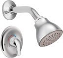 Moen Chateau Chrome Shower Trim Kit – Single Handle Posi-Temp Eco-Performance, Valve Required (Sold Separately), TL182EP