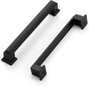 Ravinte Hardware 30 Pack Matte Black Cabinet Pulls, 5 Inch (128mm) Hole Center Zinc Alloy Drawer Handles for Kitchen Cabinets, Cupboards, Dressers, Square Solid Metal Hardware