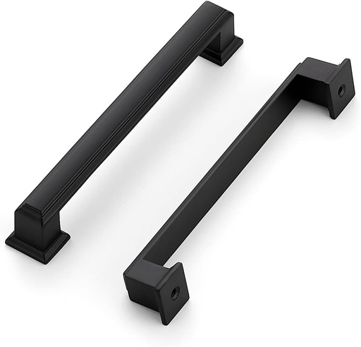[BRSRMCAQCAFQM3TD] Ravinte Hardware 30 Pack Matte Black Cabinet Pulls, 5 Inch (128mm) Hole Center Zinc Alloy Drawer Handles for Kitchen Cabinets, Cupboards, Dressers, Square Solid Metal Hardware