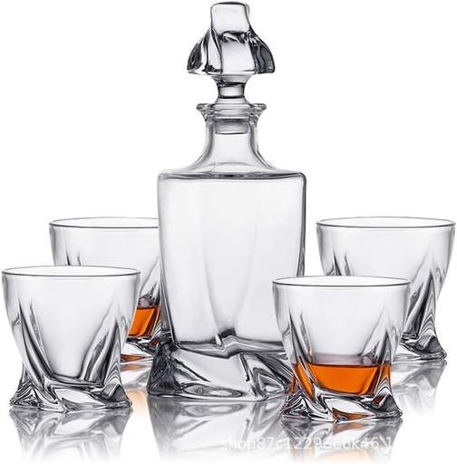 [BRSRABD5BACAKFDK] Gift Box Set Thickened Foreign Wine Bottle Whiskey Glass Wine Bottle Wine Bottle Wine Glass Glass Ornament Decoration European