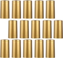 Cabilock Wine Bottles 200Pcs PVC Heat Shrink Capsules Wine Shrink Wrap Sleeves Caps Wine Bottle Shrink Caps for Wine Cellars and Home Use (Golden) Wine Corks