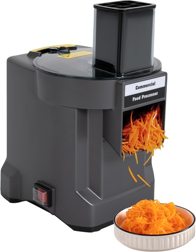 [BRSRAED4CINAMF3H] Vegetable Chopper 3 IN 1 Commercial Vegetable Processor Cutter w/ 3 Blades, 110W Electric Vegetable Slicer Shredder Dicer for Onion Potatoes Carrots Black 2.5mm Thickness 110V