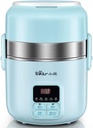 Bear DFH-B20J1 Smart Self Heated Lunch Box, Mini Hot Pot, Leakproof Plug-in Lunch Box with Keep Warm Function, Blue, 2L