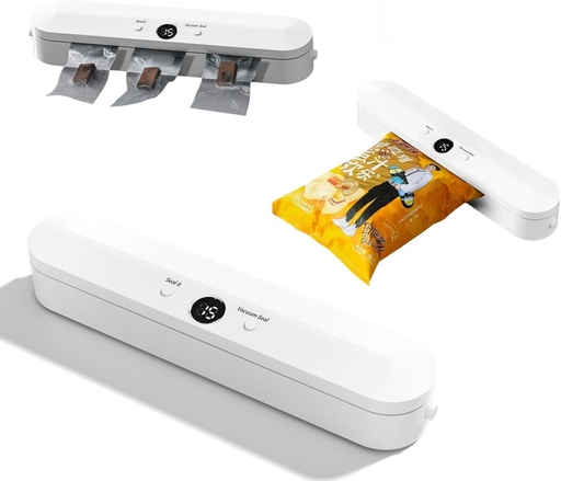 [BRSRAFAZDJYAIHT7] Vacuum sealing machine， with 10 food bags one-key automatic, digital display vacuum sealing and independent sealing function，Dry/Moist/Soft/Hand Vacuum Food Modes