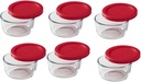 Pyrex 1-cup Storage Containers (Pack of 6) - Total 12-Piece Value Pack