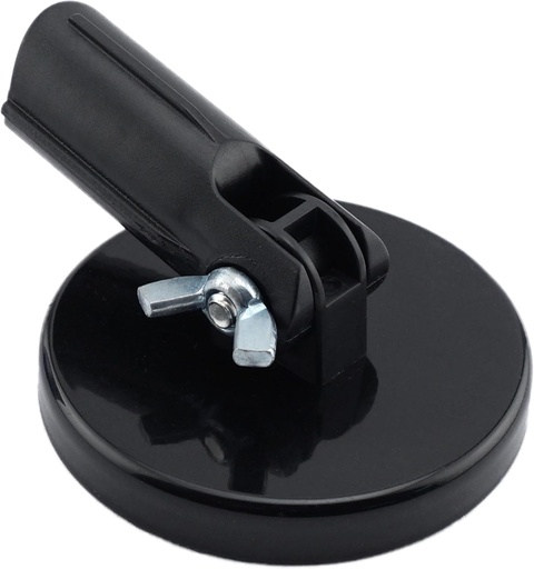 [BRSWIYQHPMDR23TK] Magnetic Pick-Up Tool Attachment, 3.20" Diameter, 0.440" Thick Magnet Assembly with Acme-Threaded Attachment for Standard Broom Handle, 65 Pounds Pull, 1 Each