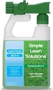 Maximum Green & Growth Fertilizer High Nitrogen 28-0-0 Liquid Lawn Food Spray Spring & Summer- Any Grass Type- Simple Lawn Solutions - Concentrated Quick & Slow Release Attached Sprayer (32 Ounce)