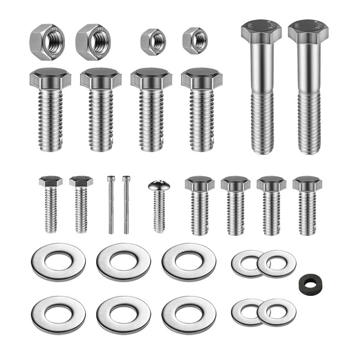 [BRSREHYHCQGWACQ7] Pool Pump Bolt Kit for Pentair Whisperflo & Intelliflo - Complete Stainless Steel Hardware Set, Includes Motor Bolts,Foot and Insert Bolt, Nuts, Diffuser Screws, Seal Plate Bolts & Washers