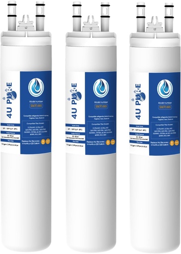 [BRSW2HA7BUFGCFDK] Replacement for Frigidaire ULTRAWF, Pure Source Ultra, Kenmore 9999, 469999, 46-9999, A0094E28261 Refrigerator Water Filter - Pack of 3 (Height 11 inches)