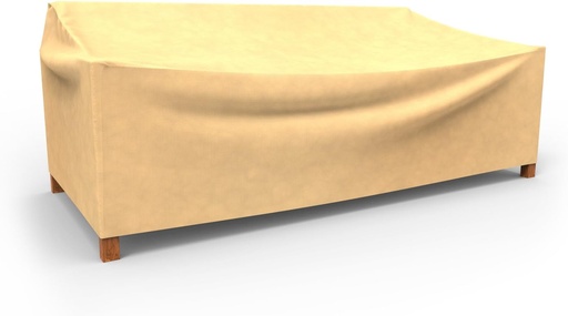 [BRSWIZYZCR4R2YL2] Budge All-Seasons Outdoor Patio Sofa Cover, Extra Extra Large (Tan) (P3A02SF1)