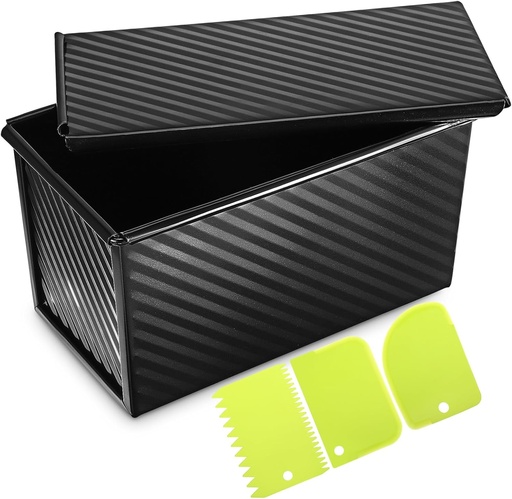 [BRSRAGAFAADQIE3K] Metal Toast Baking Box Non-stick Bread Loaf Pan Bread Tools Sourdough Pans Making Accessories