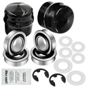 9040H Front Wheel Bushing to Bearing Conversion Kit W/Grease Compatible with Craftsman, Poulan, Husqvarna, Jonsered, Murray Lawn Mower Fits 532009040, 532124959, 91334, 491334MA, 5920H, 9040HR, 9040N