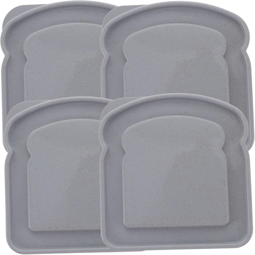 [BRSREHYLDNYQM23B] OUNONA 4pcs Sandwich Containers with Lid Portable Food Storage Boxes for Adults Secure Sealing Lunch Boxes for School Office Camping Kitchen Use