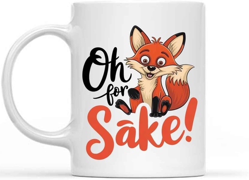 [BRSREBT6CJ4BOHT5] Gift Design Idea for Teacher Funny/fox -oh for Fox Sake-funny Gifts Women/men, Coffie … Fox 11 Oz White Ceramic Coffee Mug
