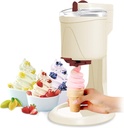 Semi-Automatic Ice Cream Machine for Kids Yogurt Sorbet DIY Soft Serve Sherbet Fruit Freezer and Fruit Paste