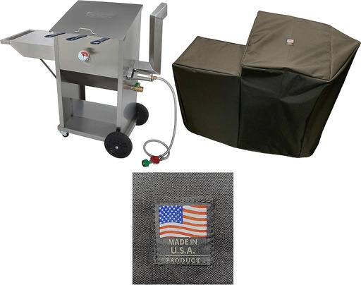 [BRSWYYY7DMPRY3TK] Enterprises 700-709 PVC Coated Polyester Cover 5009 Full Length Custom Protection Made for 9 Gallon Deep Fryer Protection from The Elements Made in The USA Compatible with Bayou Classic Deep Fryer