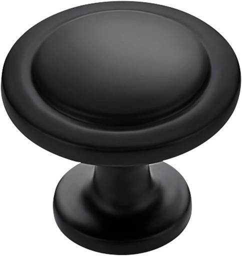 [BRSWYYIFBEHW2G3V] Ravinte 30 Pack 1-1/4 inch Matte Black Zinc Euro-Style Cabinet Knobs, Drawer Pulls & Door Handles