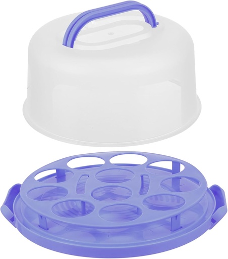 [BRSREYYNPJ6BQADG] 1pc Cake Storage Case Dessert Carrier Buckle Design Cover and Functionality for Safe Transport of Cakes and