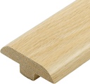 2" Solid Red Oak T-molding 3/4" High Unfinished T Molding Floor Transition Strip, 3 FT Long Wood Threshold Doorways Reducer Interior Threshold Overlap Floor Transition Strip
