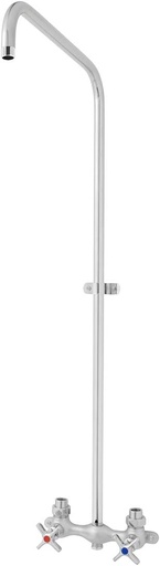 [BRSWGGTQCF7AEHIZ] Speakman SC-1240-LH Commander Exposed Indoor/Outdoor Shower System with Extended Arm, Polished Chrome