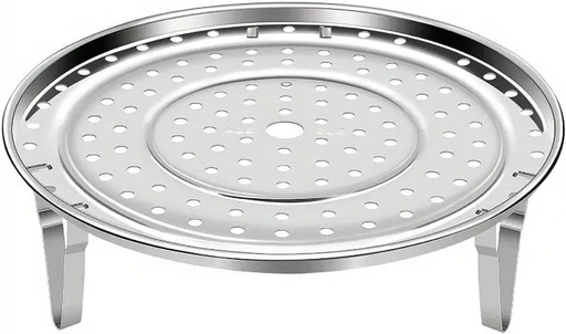 [BRSWYEICAR4GGG3X] 11-Inch Stainless Steel Steaming Plate Insert for Pots & Pans – Round Steam Rack with Sturdy Supporting Feet, Fits Crock Pots & Most Cookware for Even Heat Distribution