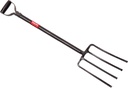 TABOR TOOLS Digging Fork, Steel Shaft, Super Heavy Duty 4 Tine Spading Fork, Virtually Unbreakable Garden Fork, 40 Inch Length. J59A.