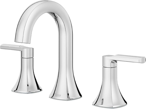 [BRSRAFITDJ5QECD5] Pfister Vaneri Bathroom Sink Faucet, 8-Inch Widespread, 2-Handle, 3-Hole, NSF Certified, Polished Chrome Finish, LF049VRICC