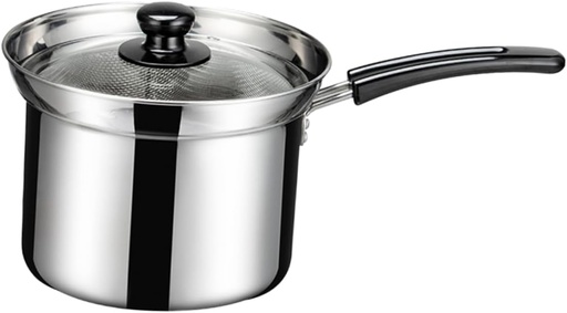 [BRSREZ32O4IB4HIY] VOSAREA Efficient Ramen Noodle Cooker Stove Top Deep Fryer Basket Pot Strainer Lid Kitchen Essential