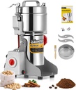 CGOLDENWALL 800g Electric Grain Grinder Mill Safety Upgraded 2400W High-speed Spice Herb Grinder Commercial Superfine Machine Dry Cereals Pulverizer CE 110V (800g Swing Type)