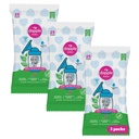 Dapple Baby Breast Pump Wipes, Powered by Plants, Hypoallergenic, Removes Milk Residue, No Rinse, Fragrance Free, 25 Count (Pack of 3)