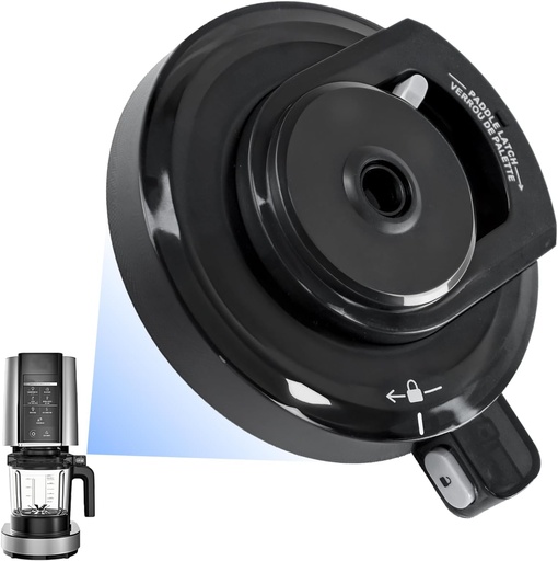 [BRSREZQHBMHGCE37] Outer Bowl Lid for NC301 Ice Cream Maker Ninja Creami Parts Accessories Replacement Lid Compatible with NC299AMZ/ NC301/ NC300/ NC201/ NC101 Series (NO Paddle) Reusable Ninja Creami Lid Replacement