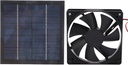 plplaaoo 20W Solar Powered Fan, IP65 Waterproof, 20% Conversion Rate, Black, Outdoor, Modern Design, Exhaust Fan for Greenhouses, Chicken Coops, Kitchens