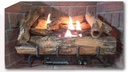 EverWarm Low Country Timber 30-Inch Vent-Free 6-Piece Gas Log Set with Manual Control Burner– Natural Gas (NG) – Realistic Flame Appearance