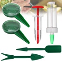 6pcs Mini Seed Spreader Set, Plastic Round Sowing Seed Dispenser Hand Tool Handheld Small Seeder Planter Dibber and Widger Tool Manual Seed Sower for Tiny Seeds Carrot Lettuce Flower
