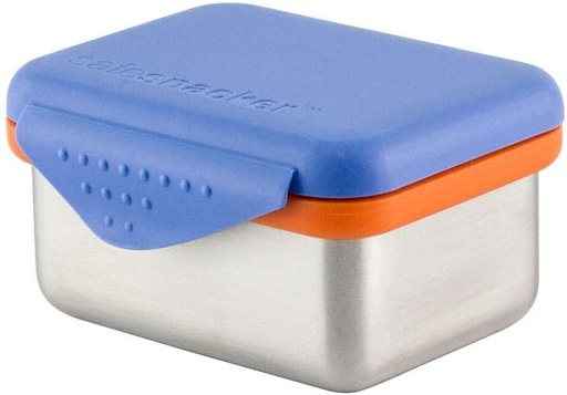 [BRSRAAIDDNYG2FI3] New Wave Enviro Safe Snacker, Stainless Steel Food Container, BPA Free, Stackable and Cabinet Friendly, Blue, Small Size, 7oz. Capacity