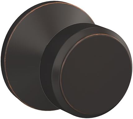[BRSWGZAEC4DWAC3F] SCHLAGE Custom FC21 BWE 716 KIN Bowery Knob with Kinsler Trim Hall-Closet and Bed-Bath Lock, Aged Bronze