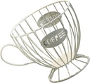 Metal Coffee Capsule Organizer Storage Basket for Home Kitchen and Coffee Shop Counters