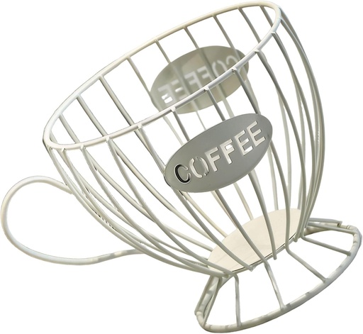 [BRSREAA2O57AYAI2] Metal Coffee Capsule Organizer Storage Basket for Home Kitchen and Coffee Shop Counters