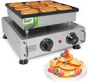 ALDKitchen Mini Dutch Pancake Maker | Poffertjes Machine | 9 Pcs | Nonstick | 110V (9 Big Pancakes)