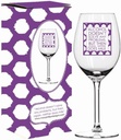Mary Phillips 16 Oz Wine Glass - Alcohol Doesn't Solve Any Problems, But Then Again, Neither Does Milk