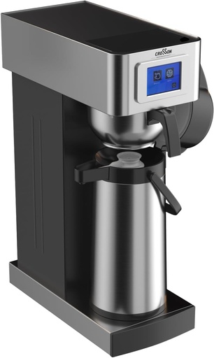 [BRSROHACO4DRSAIZ] crosson Auto Filling Commercial Coffee Brewer, Plumbed Direct Waterline Drip Coffee Maker with 24 Hours Hot 2.2L Airpot Coffee Carafe Dispenser with Pump