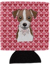 Caroline's Treasures BB5272CC Jack Russell Terrier Can or Bottle Hugger Cooler Washable Drink Sleeve Collapsible Beverage Insulated Holder, Can Hugger, Multicolor