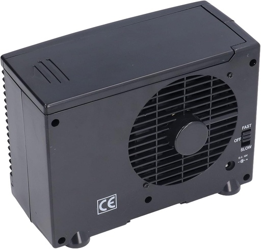 [BRSRAH34ORYRG3AY] Portable Mini Silent Air Conditioning Fan for Car Home with Water Tank, Low Power Consumption Evaporative Cooler for Campers Travelers - ABS Black 20 X 9.5 X 15cm